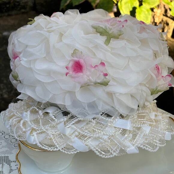 Vintage 60's Union Made in USA Tea Party Women's Hat w/ Buddy Dale Hatbox - Picture 1 of 14